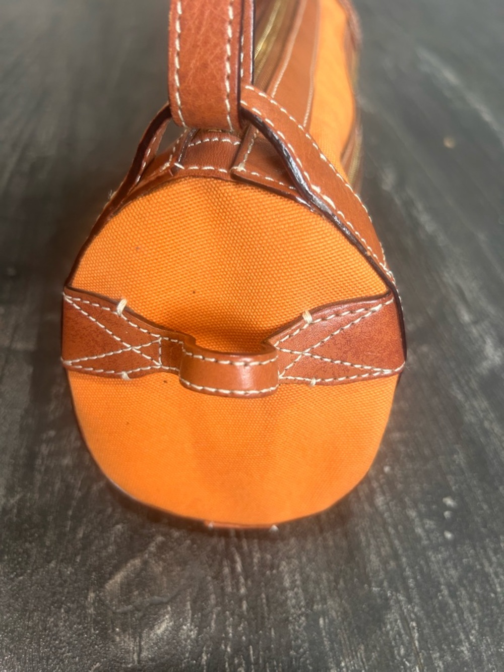 Kate Spade Vintage New York Y2K Kelly Orange Barrel Bag - LIKE NEW NO CALL OUTS - Picture 5 of 8